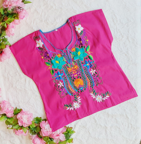 Pink Embroidered Top